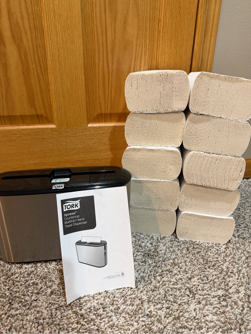 Tork Stainless Steel Paper Towel Dispenser Bundle Home Kitchen Bathroom Office